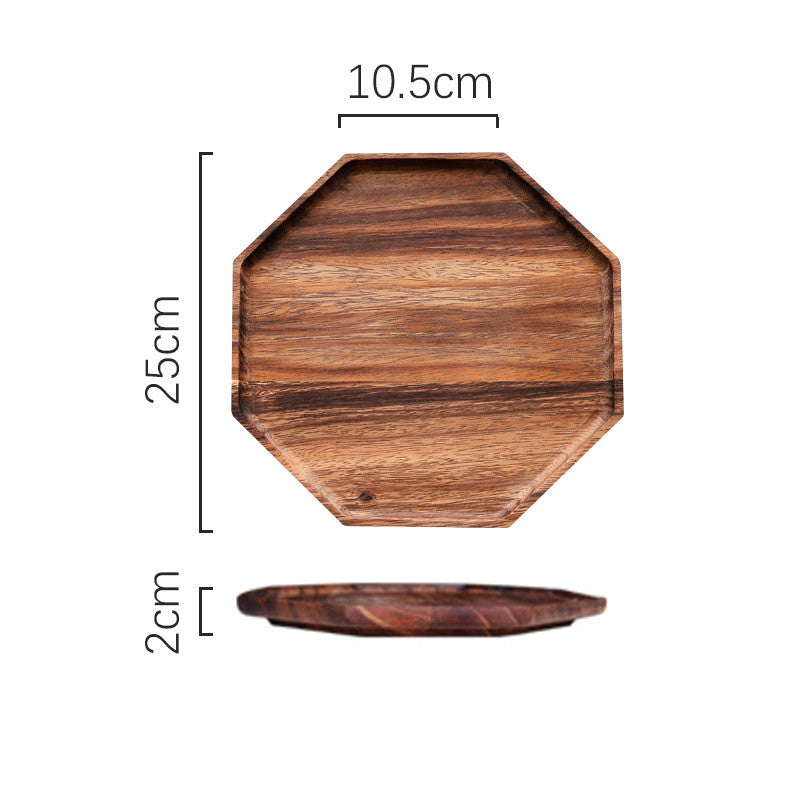 Irregular solid wood tray