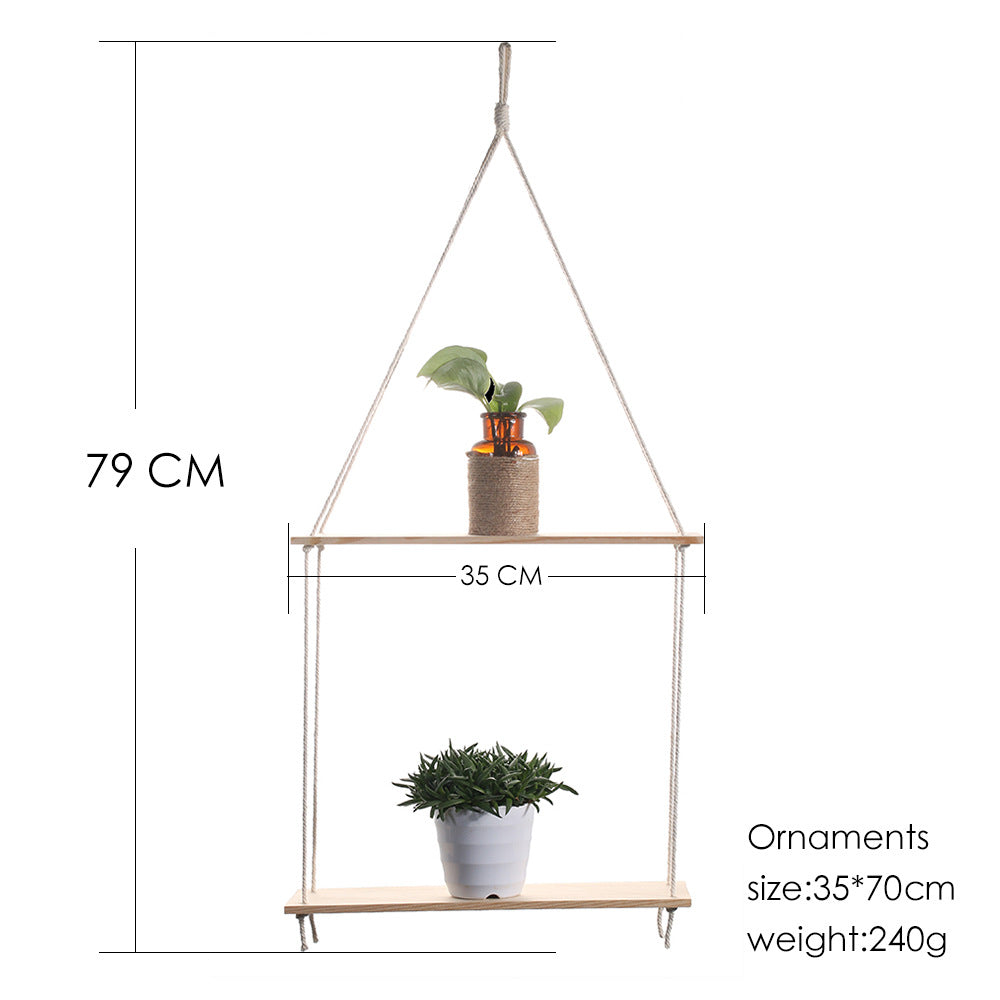 Homestay Home Furnishing Wood Wall Decoration Bay Window Balcony Shelf Gift