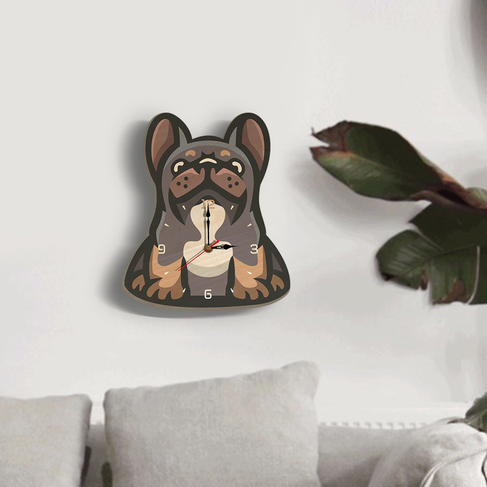 Wood creative digital printing wall clock