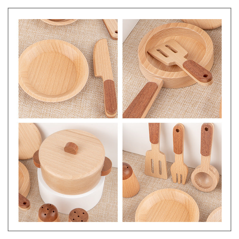 Children's play house educational wooden kitchen toy