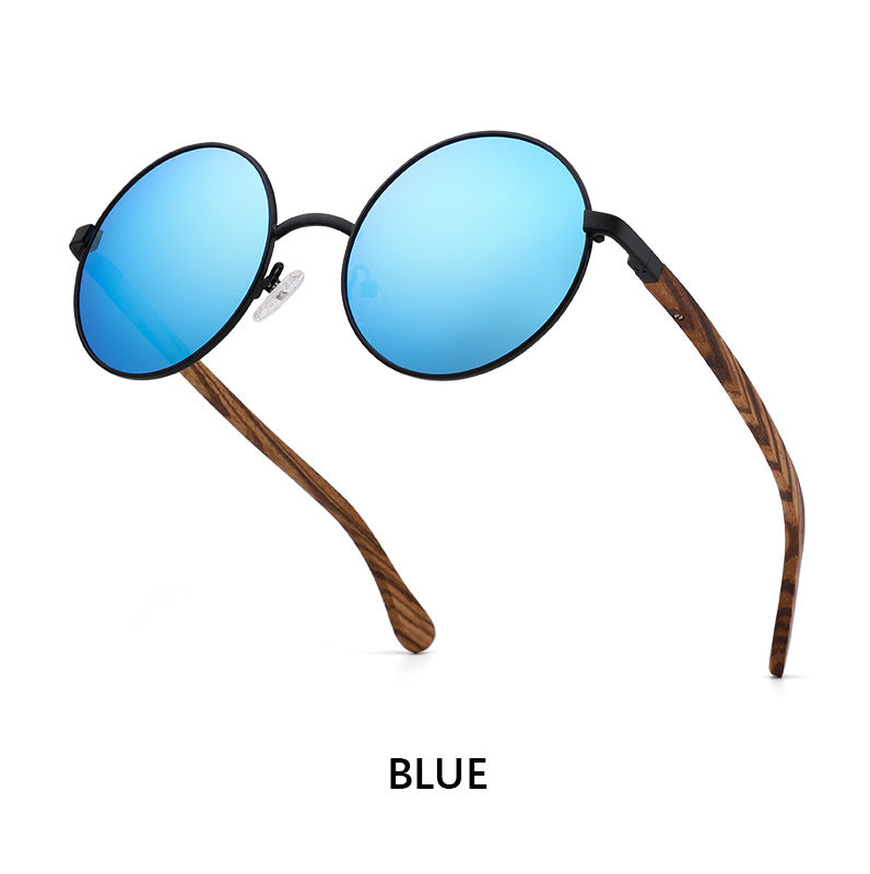 Fashion Metal Wood Sunglasses Polarized
