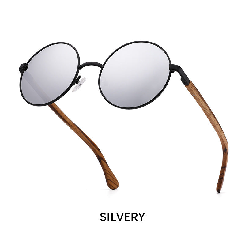 Fashion Metal Wood Sunglasses Polarized