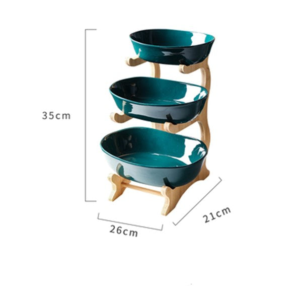 Living Room Coffee Table Bamboo And Wood Double Shelf