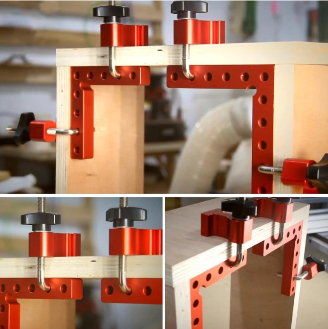 Woodworking Positioning Clamp, Square Ruler Fixed
