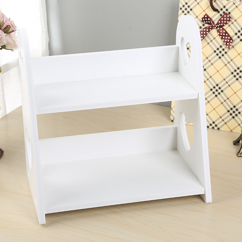 Heart-Shaped Hollow Shelf For Desktop