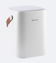 Household Wood Grain Press Type Trash Can With Lid