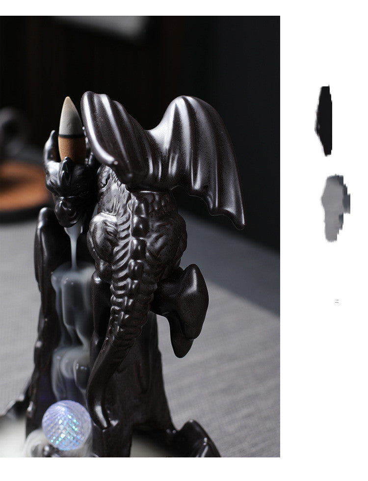 Purple Sand Backflow Incense Burner Ceramic Aroma Diffuser