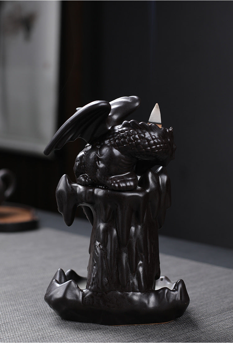 Purple Sand Backflow Incense Burner Ceramic Aroma Diffuser