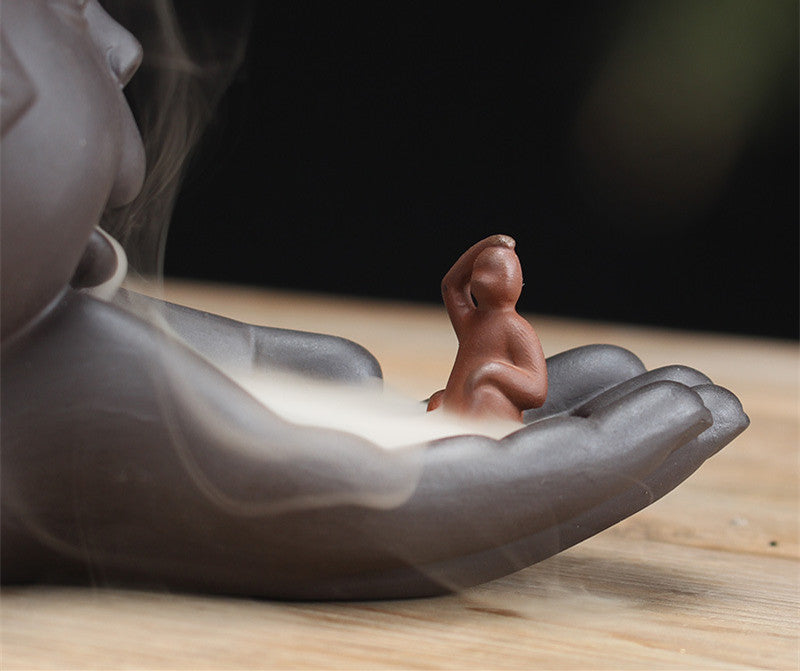 Monkey King Reflux Incense Burner Decoration Purple Clay Aroma Burner Ju Fangfeng