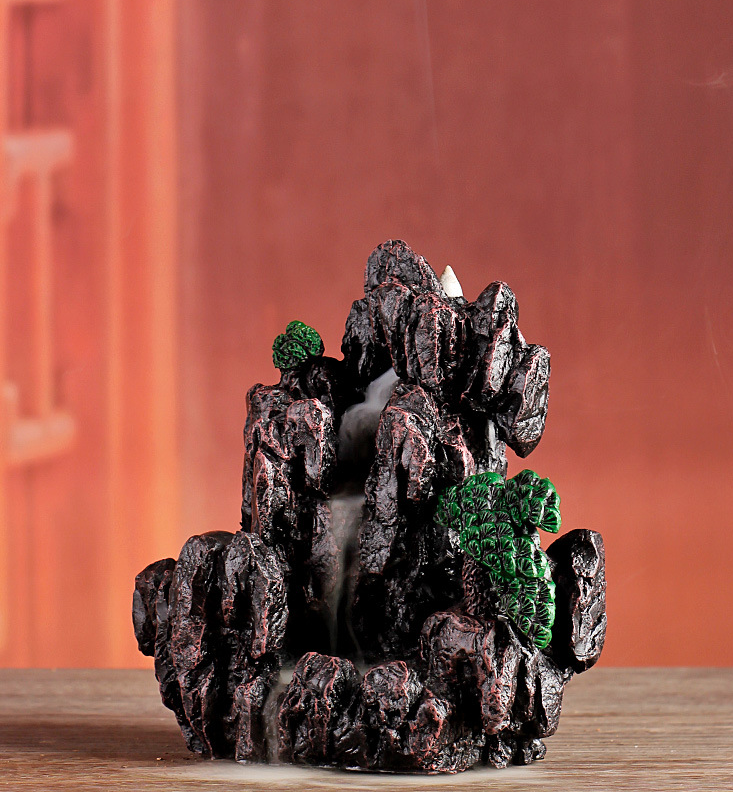 Pingbu Qingyun Backflow Incense Burner Resin Home Decoration Sandalwood Aroma Diffuser