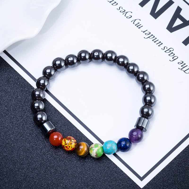 Single Circle Bracelet Black Gallbladder Magnetic Therapy Stone Bracelet Bracelet
