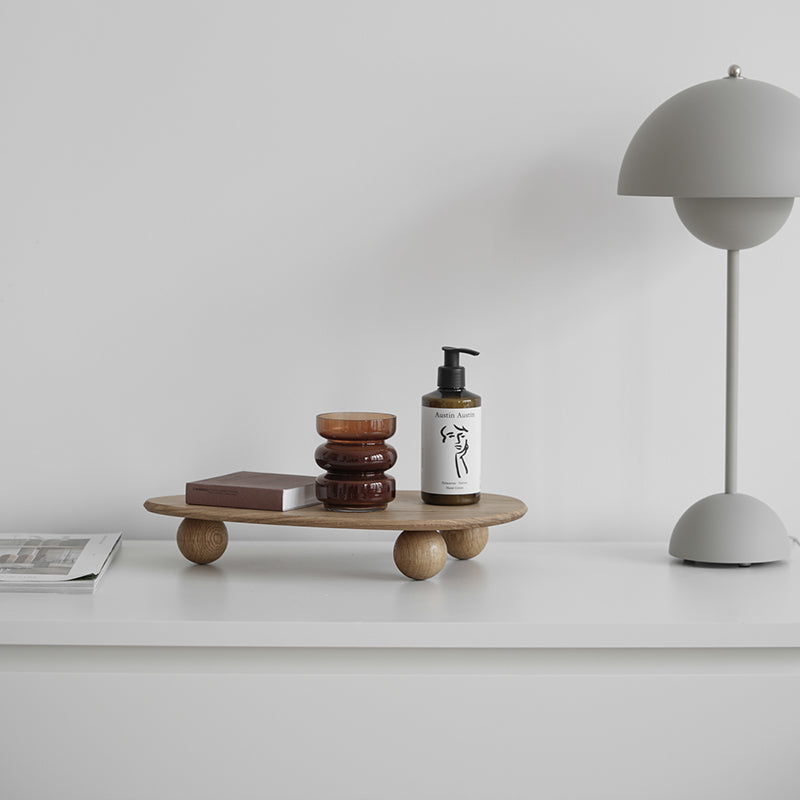 High-Grade Solid Wood Nordic Ins Breadboard Shelf Kitchen Table High Tray