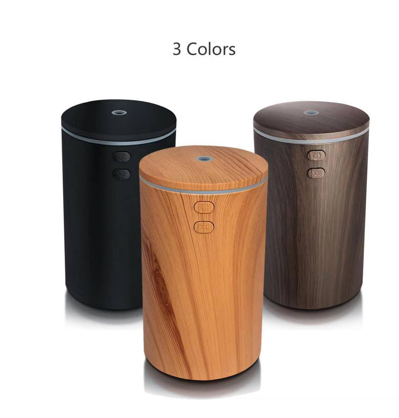Usb Wood Grain Car Essential Oil Aroma Diffuser Mini Mute Humidifier Retro Aroma Diffuser Small Sprayer