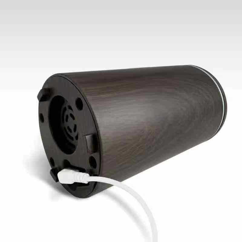 Usb Wood Grain Car Essential Oil Aroma Diffuser Mini Mute Humidifier Retro Aroma Diffuser Small Sprayer