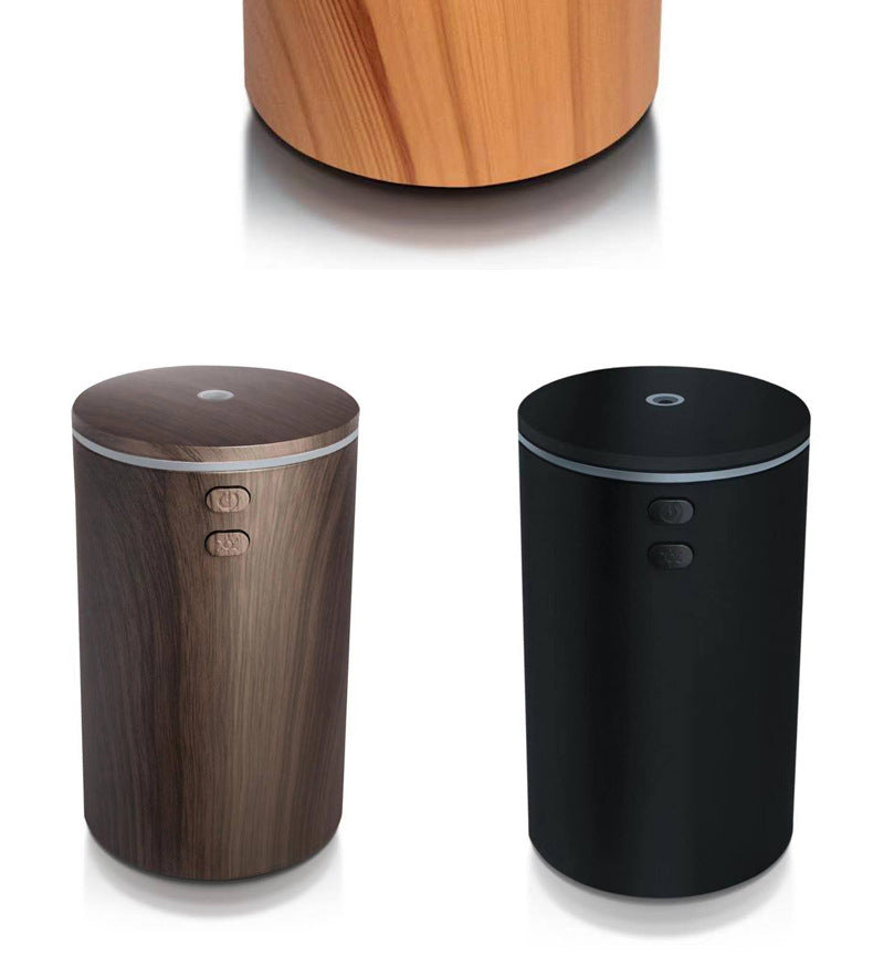 Usb Wood Grain Car Essential Oil Aroma Diffuser Mini Mute Humidifier Retro Aroma Diffuser Small Sprayer