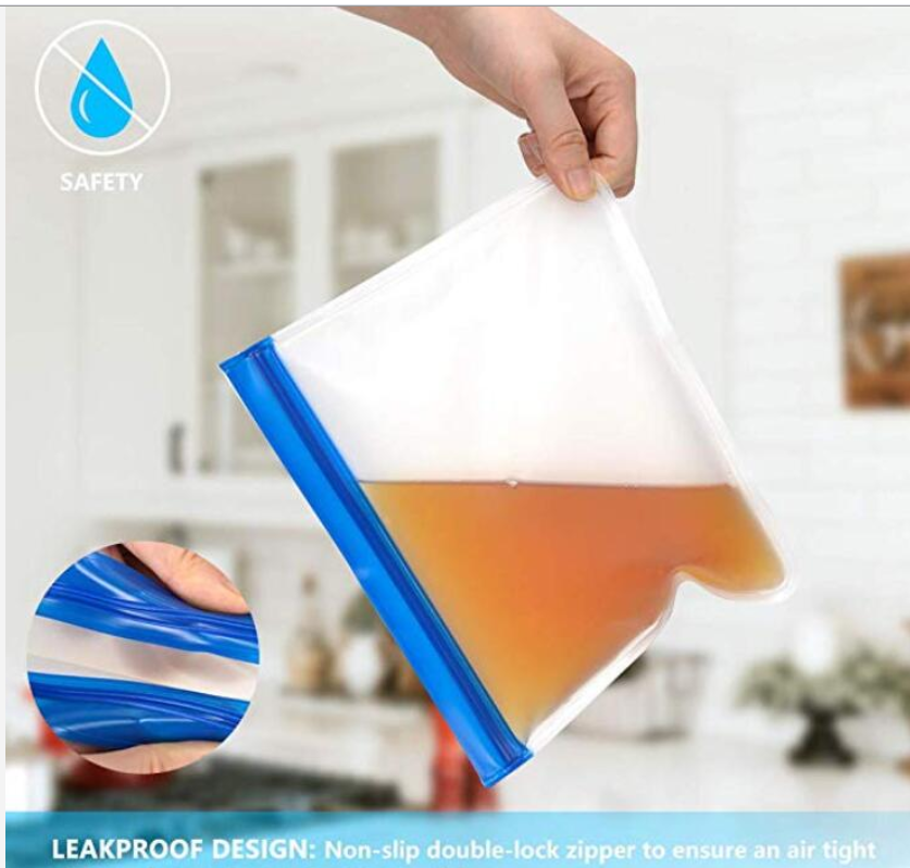 Custom  Eco Biodegradable Ziplock Leakproof Food Lunch