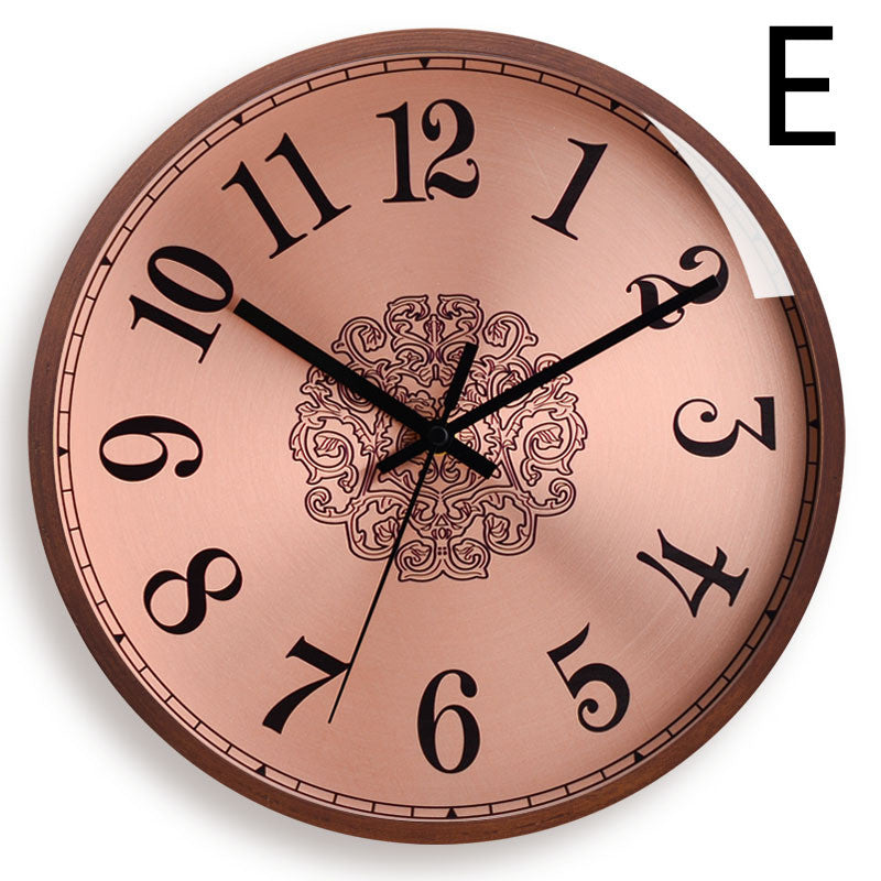 Nordic Solid Wood Wall Clock Wall Clock Mute Home