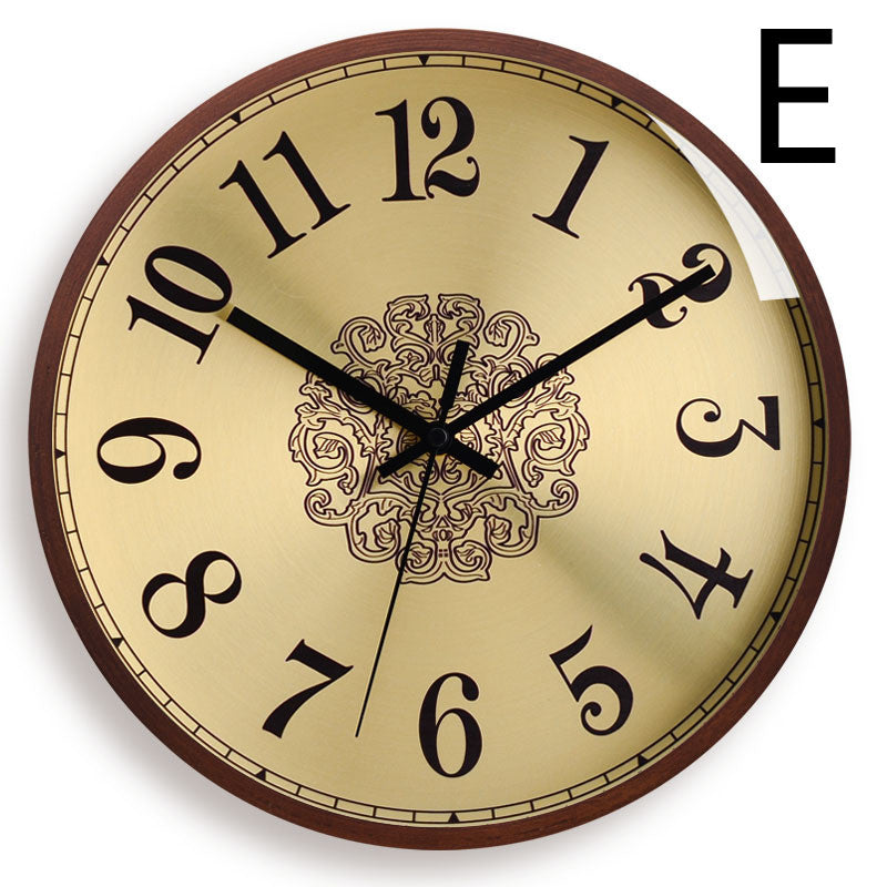 Nordic Solid Wood Wall Clock Wall Clock Mute Home