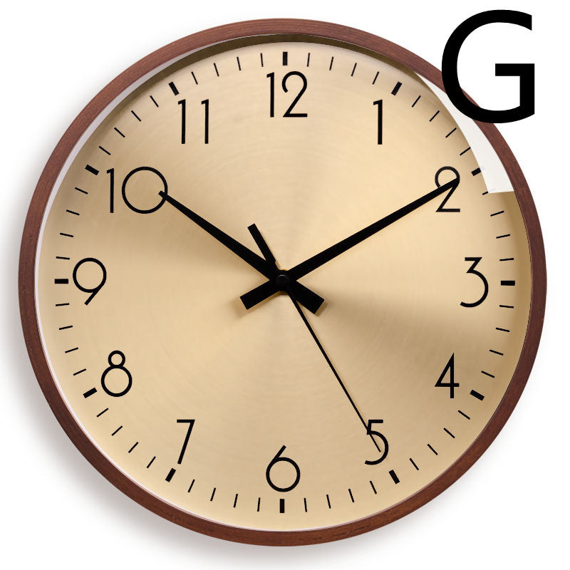 Nordic Solid Wood Wall Clock Wall Clock Mute Home