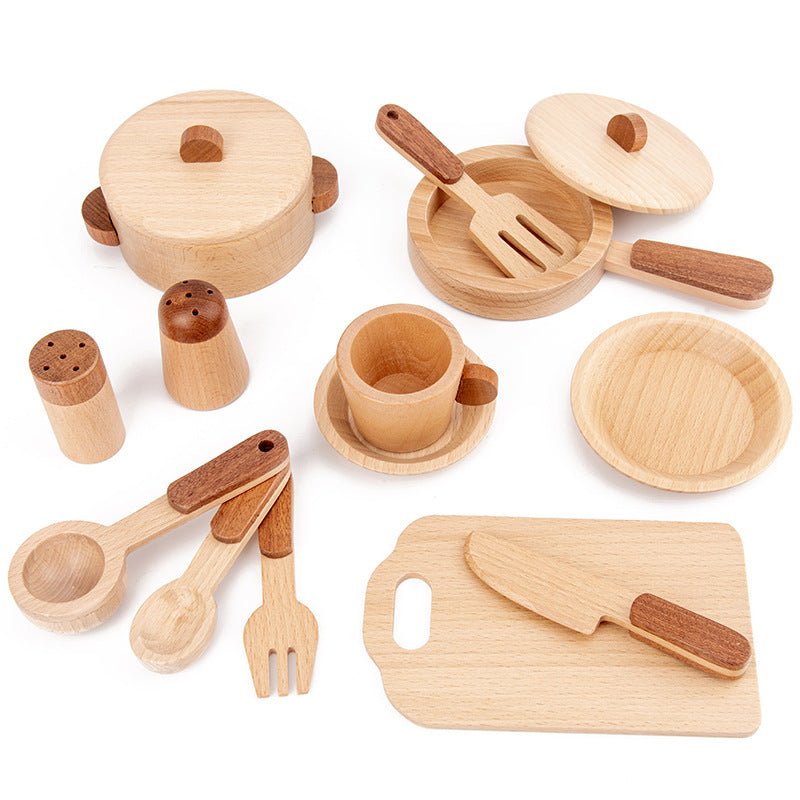 Children's play house educational wooden kitchen toy