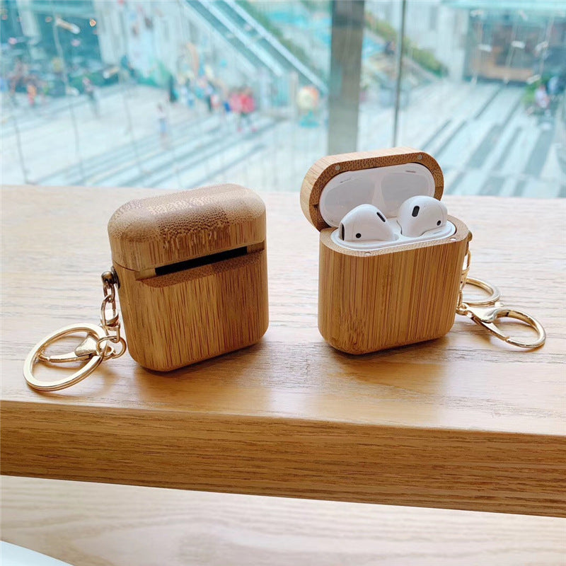 Wood grain earphone cover