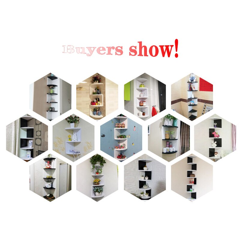 Corner Shelf Storage Rack Wall Hanging Wall Shelf Wall Corner Shelf Corner Triangle Partition