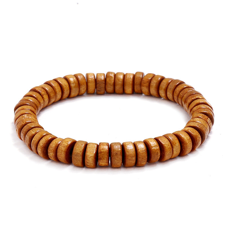 Wooden bead bracelet