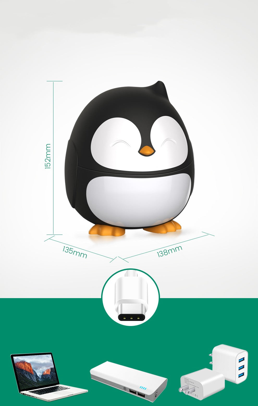 Penguin Aromatherapy Humidifier Essential Oil Fragrance