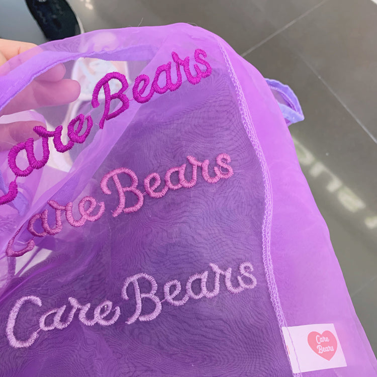 Girls Heart Rainbow Bear Eco Shopping Bag