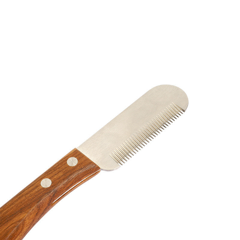 Pet Comb Wooden Terrier Dog And Cat Shaving Knife