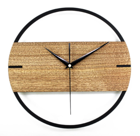 Home original wood simple wall clock