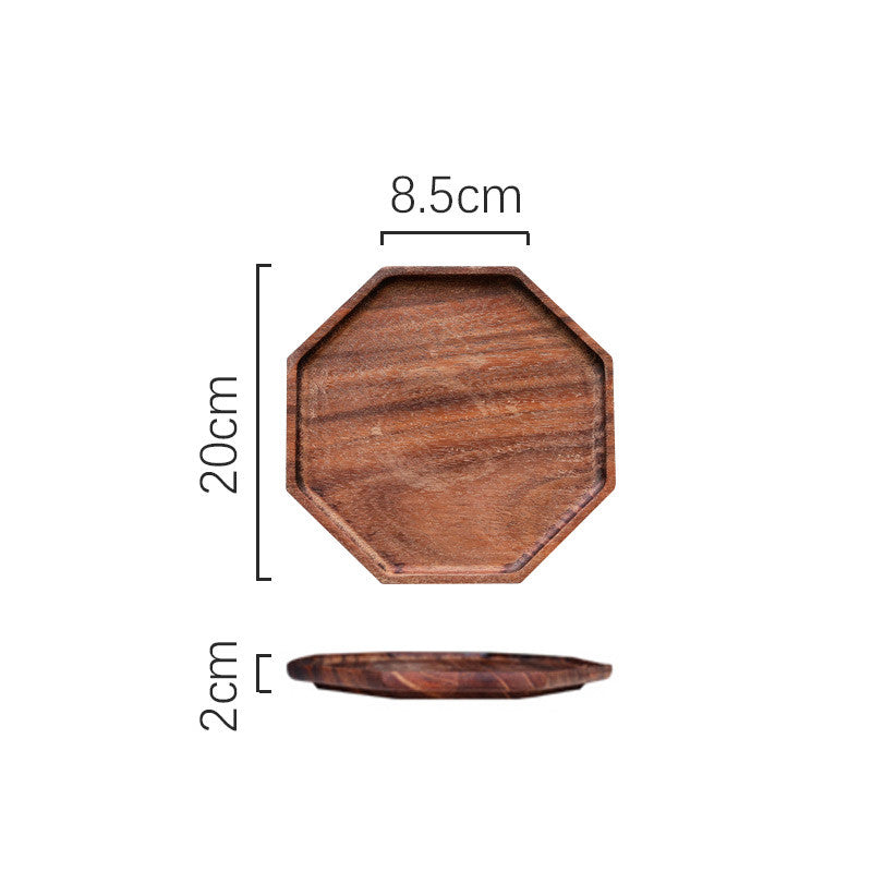 Irregular solid wood tray