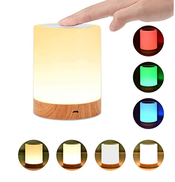 Wood grain charging night light