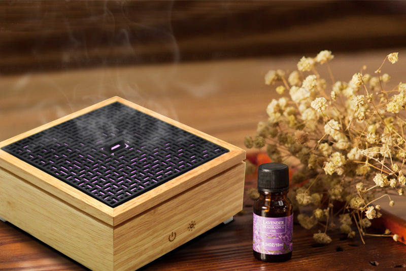 Square box wood grain aromatherapy machine