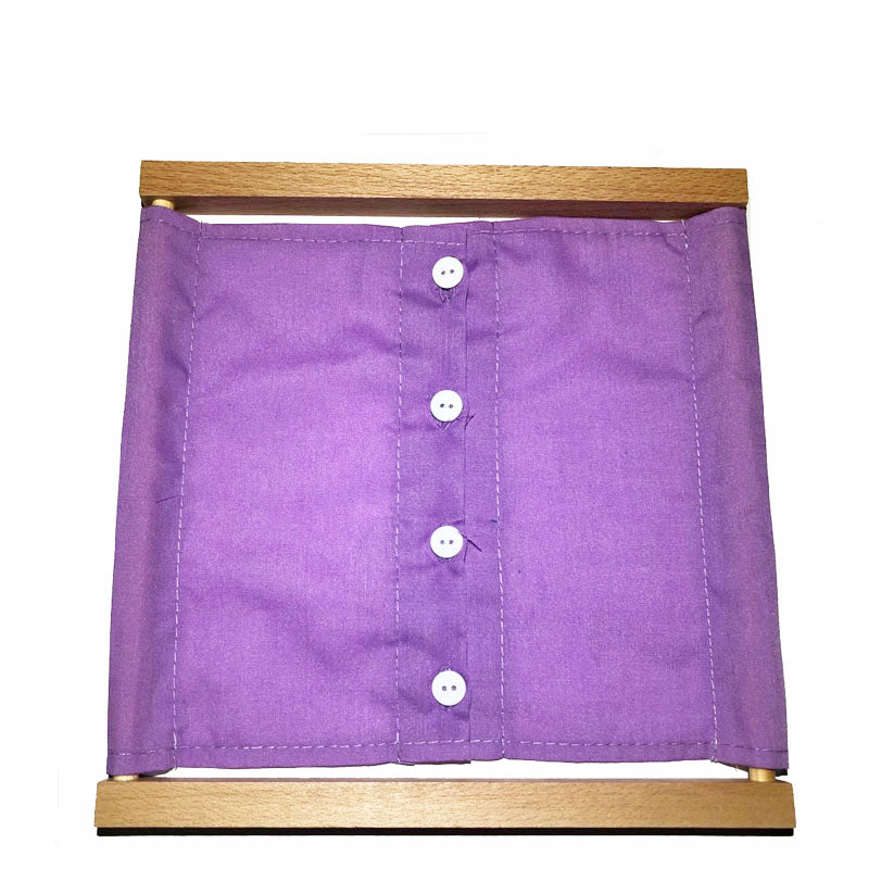 Wooden button frame toys