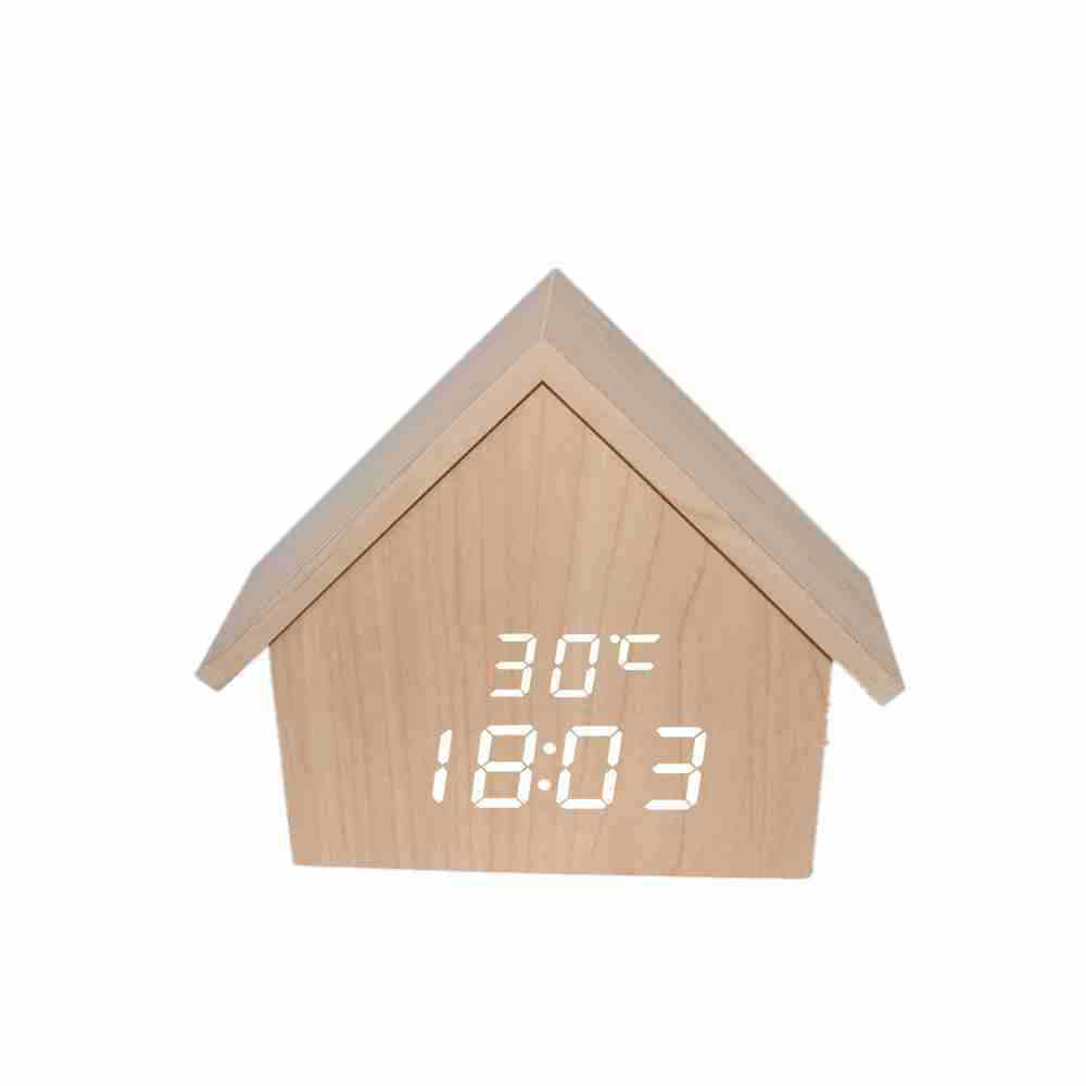 Nordic INS New House Clock Wood Clock Solid Wood
