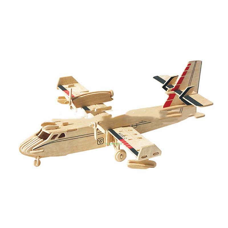 Wooden (amphibious bomber) 3D wooden puzzle