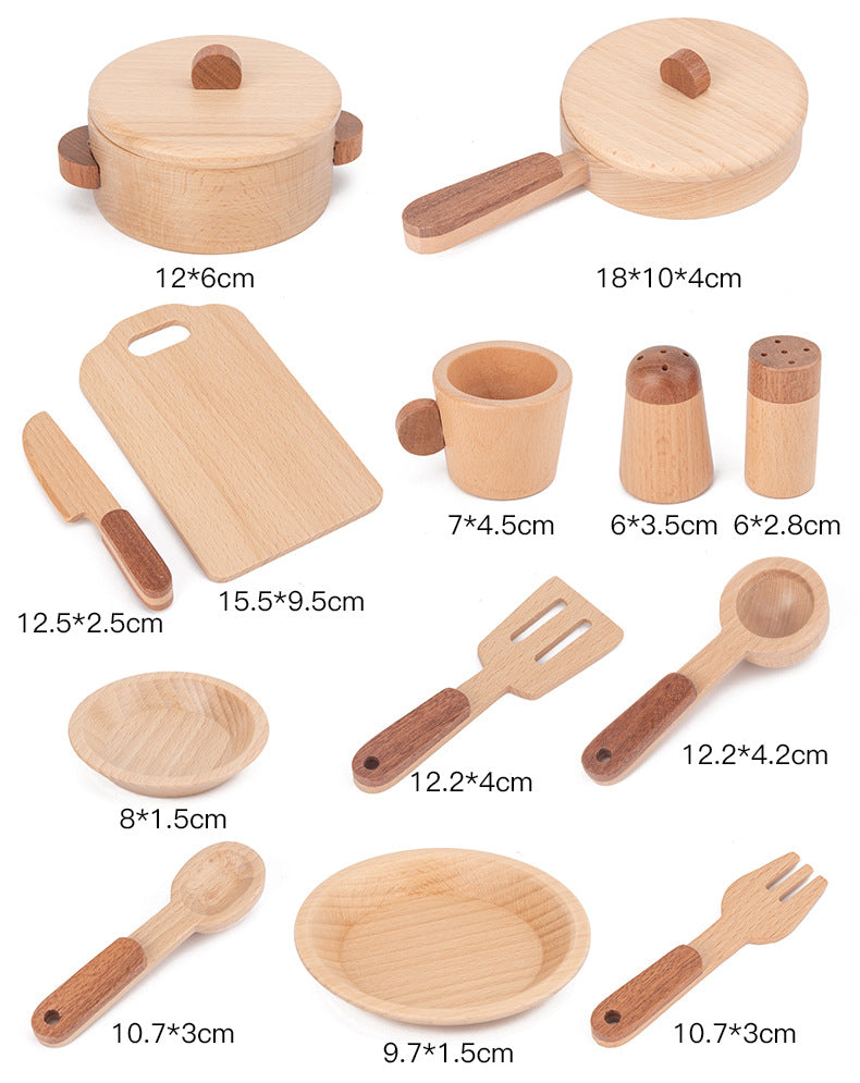 Children's play house educational wooden kitchen toy