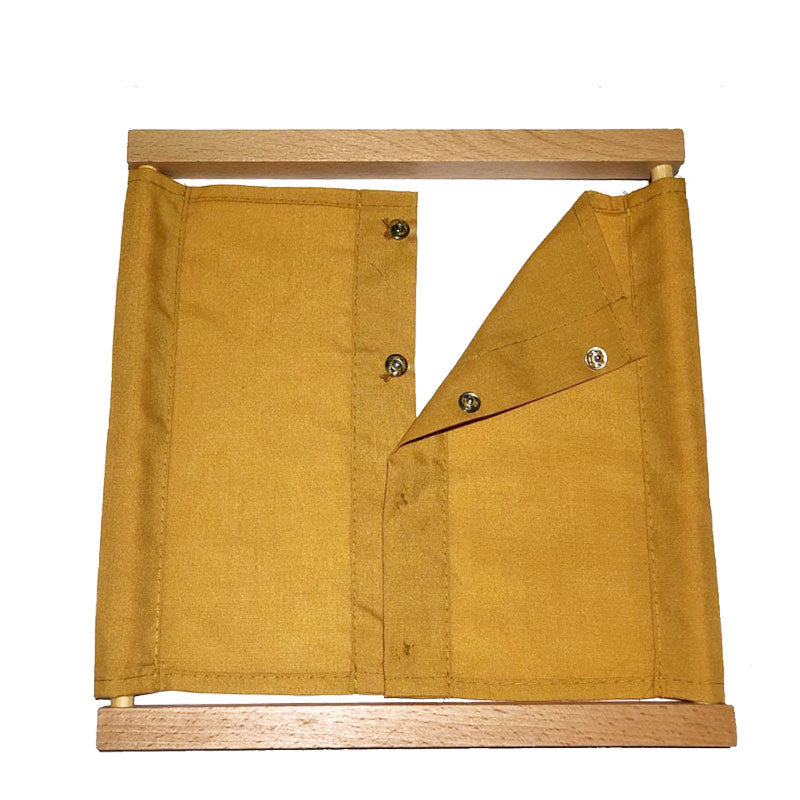 Wooden button frame toys