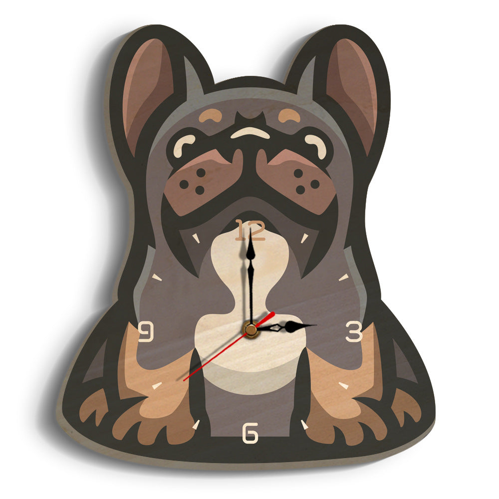 Wood creative digital printing wall clock