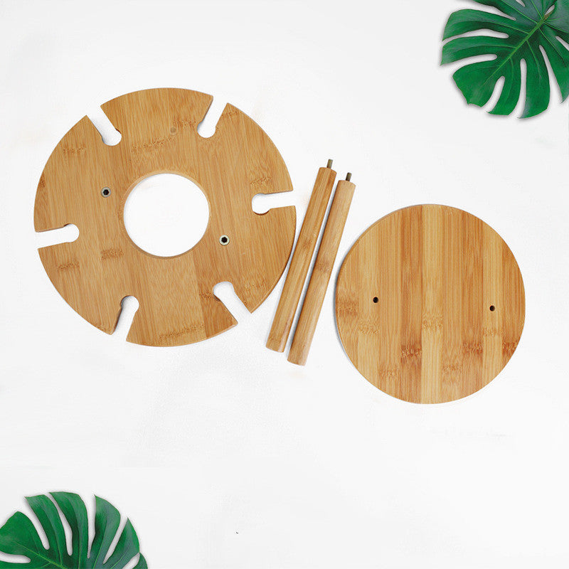 Bamboo And Wood Ornaments Red Wine Glass Holder Upside Down Household