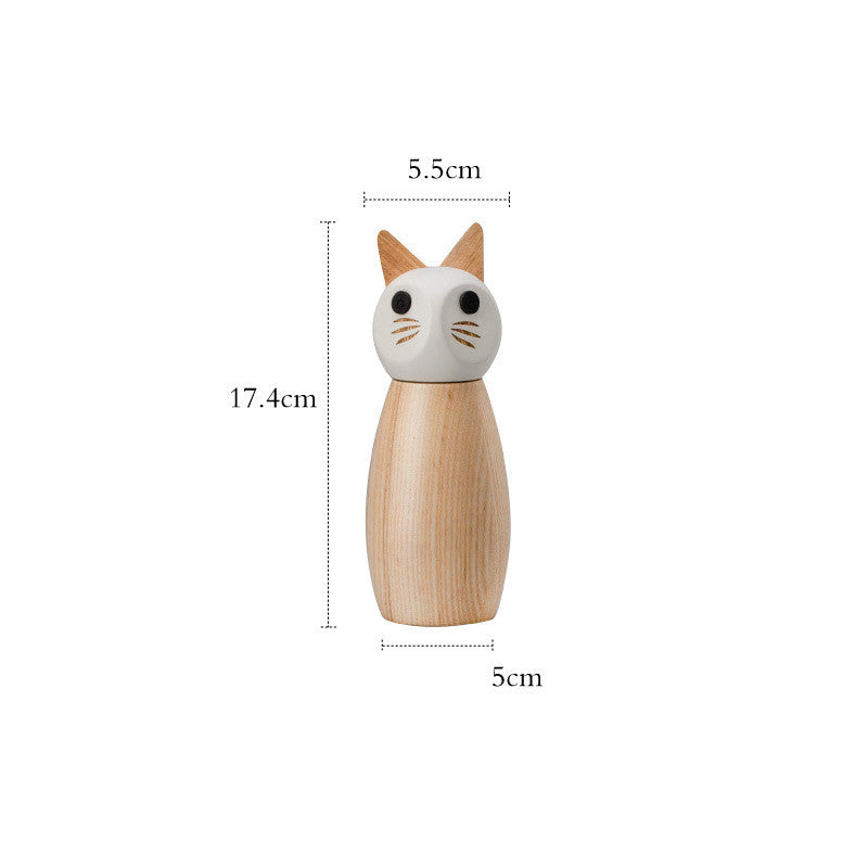 Kitchen Household Wooden Grinding Bottle
