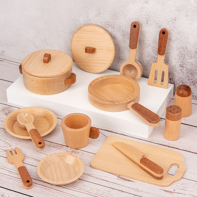 Children's play house educational wooden kitchen toy