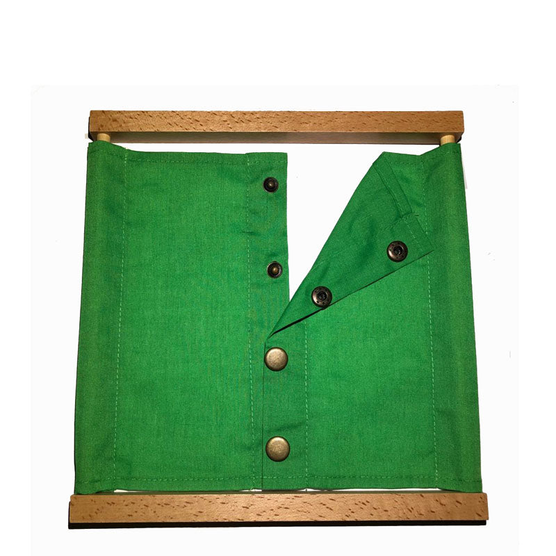 Wooden button frame toys