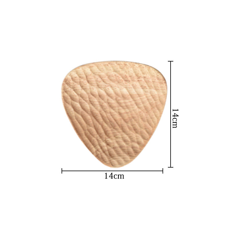 Solid wood tea plate