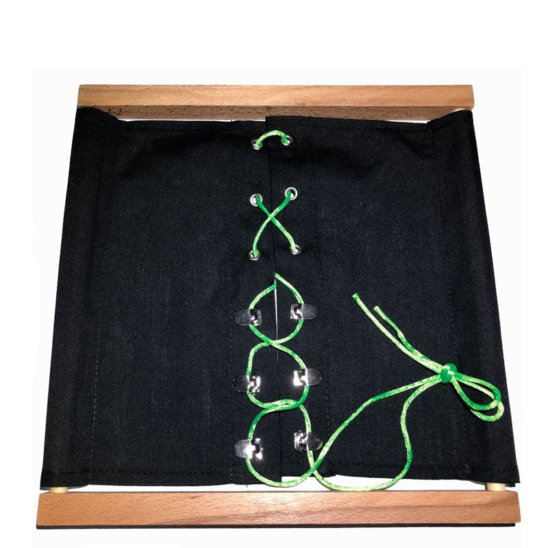 Wooden button frame toys