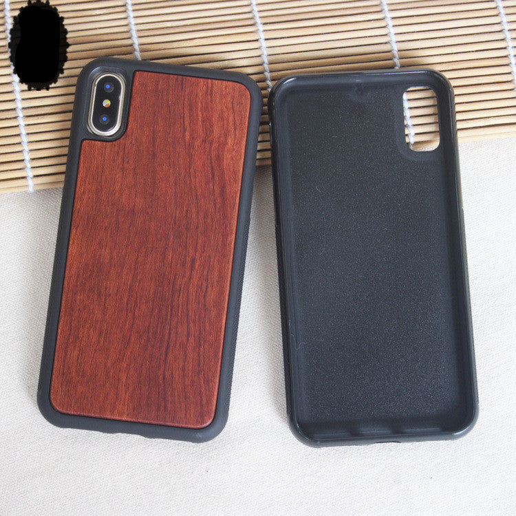 Grooved TPU Wooden Phone Case Cover