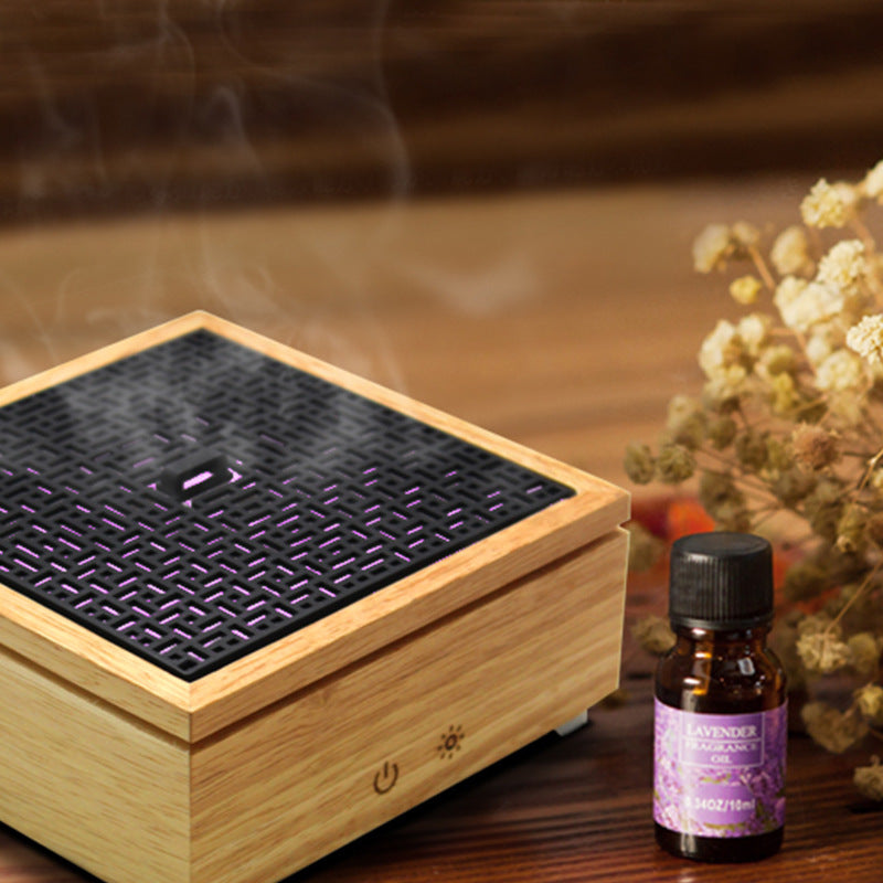 Square box wood grain aromatherapy machine