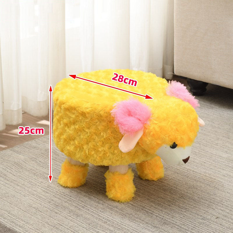 Household Children's Stool Deer Solid Wood Small Bench