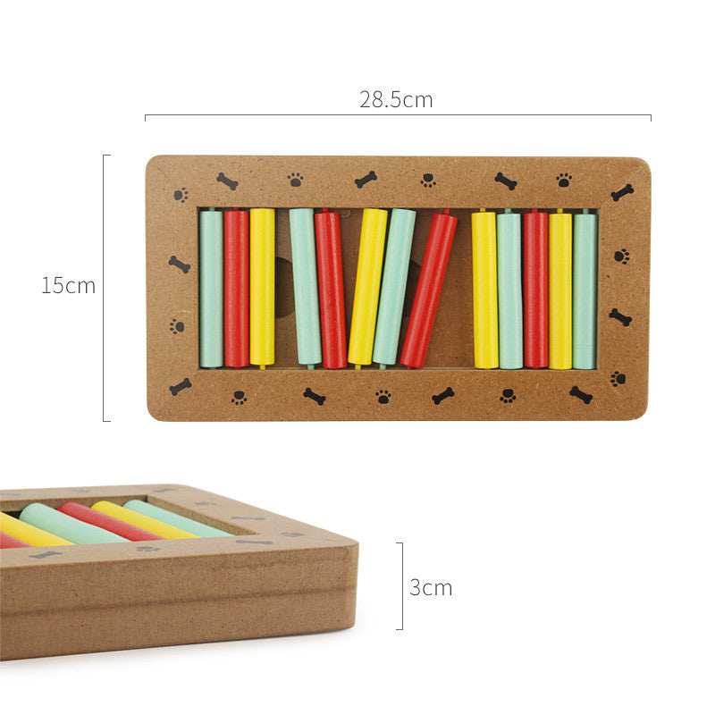 Pet dog, puzzle toy new wooden play feeding multi-functional pet toys